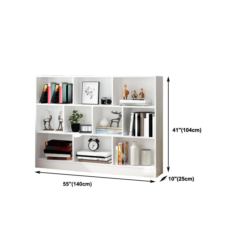 Wooden Bookcase Modern Style Minimalist Home Office Bookshelf