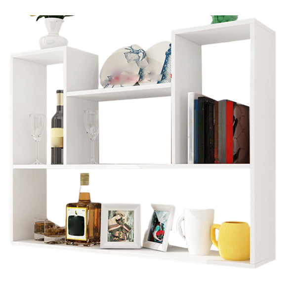 Scandinavian Manufactured Wood Floating Bookcase 23.6"H Bookcase