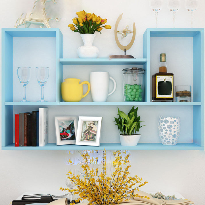 Scandinavian Manufactured Wood Floating Bookcase 23.6"H Bookcase