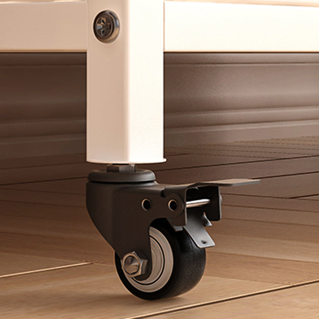 Modern Style Bookshelf Metal Closed Back Bookcase with Door for Home Office