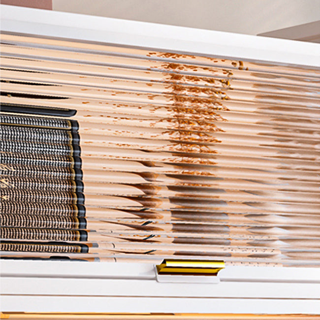 Modern Style Bookshelf Metal Closed Back Bookcase with Door for Home Office