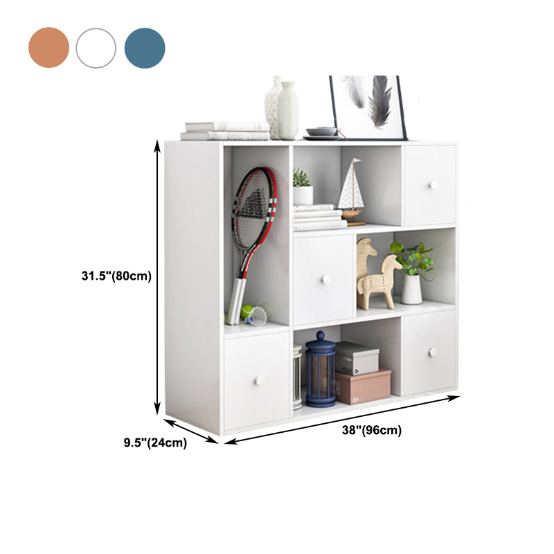 Wooden Bookcase Modern Style Home Office Standard Book Shelf