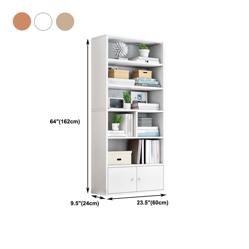 Wooden Bookcase Modern Style Home Office Standard Book Shelf