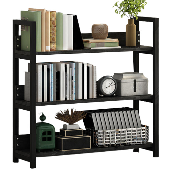 Open Steel Wood Bookcase Modern Home Simple Office Rectangular Bookshelf
