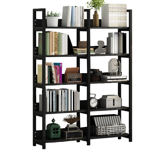 Open Steel Wood Bookcase Modern Home Simple Office Rectangular Bookshelf