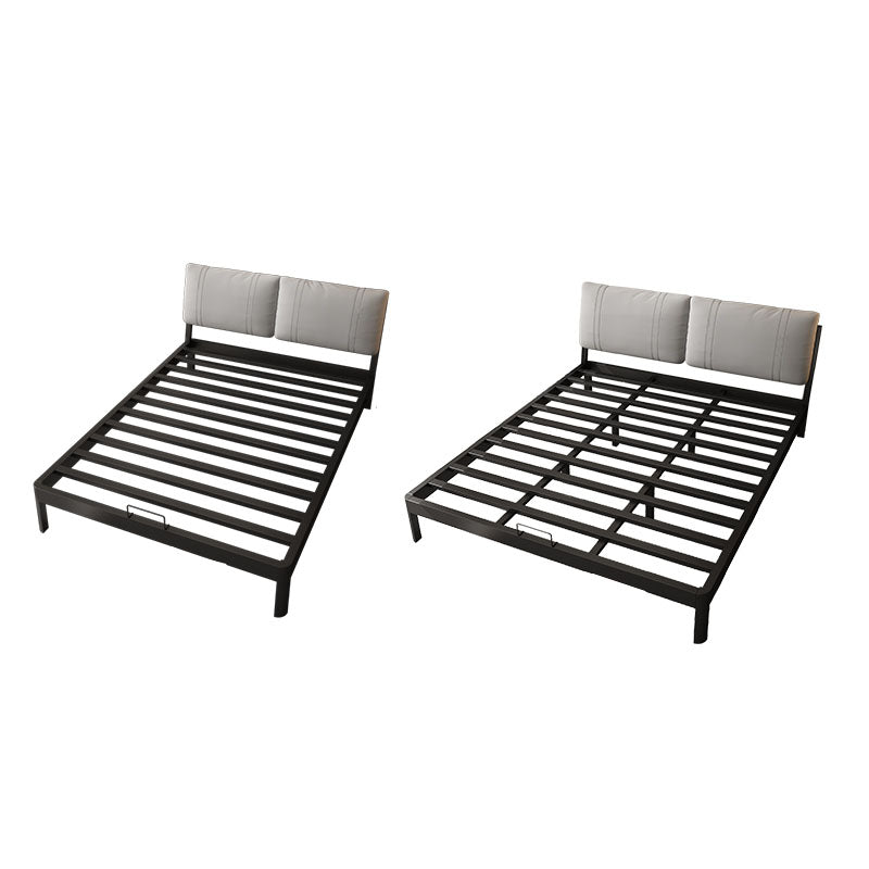 Modern Wire-Grid Metal Bed 78.74" L Bed Frame with Headboard