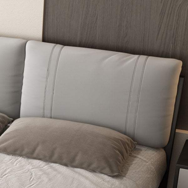 Modern Wire-Grid Metal Bed 78.74" L Bed Frame with Headboard