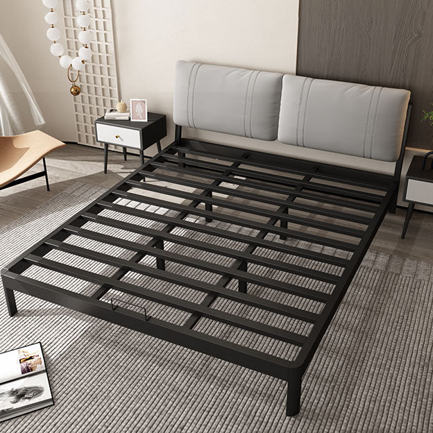 Modern Wire-Grid Metal Bed 78.74" L Bed Frame with Headboard