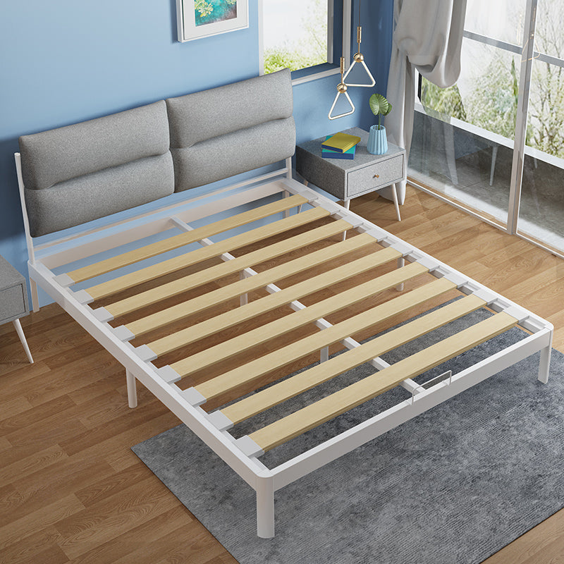 Contemporary Metal High Profile Bed Frame 39.37" H Panel Bed