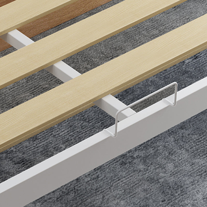 Contemporary Metal High Profile Bed Frame 39.37" H Panel Bed