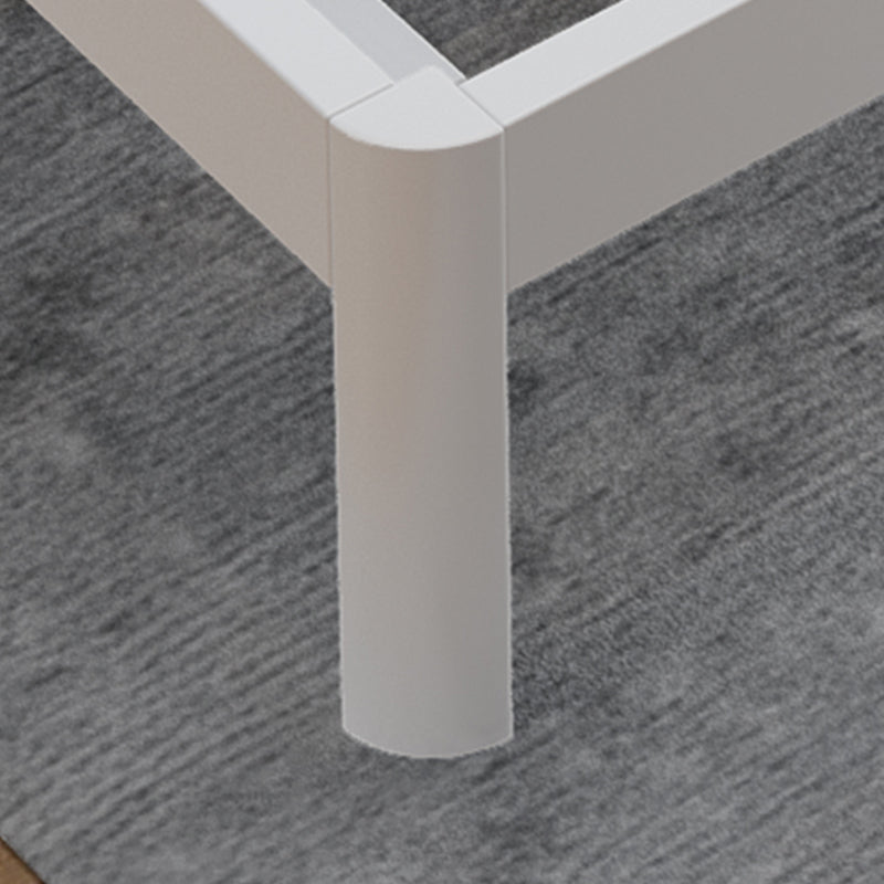 Contemporary Metal High Profile Bed Frame 39.37" H Panel Bed