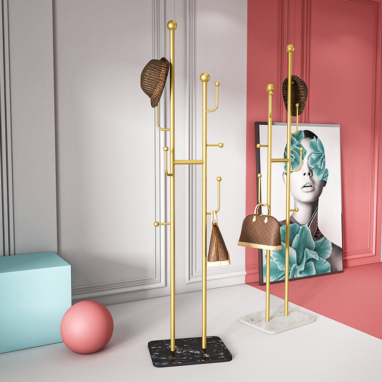 Modern Hall Tree Gorgeous Metal Hall Stand Coat Hanger with Hooks