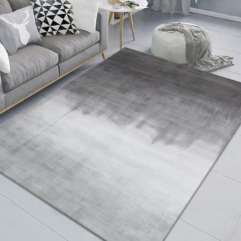 Creative Area Rug Abstract Pattern Carpet Polyester Stain Resistant Rug for Living Room