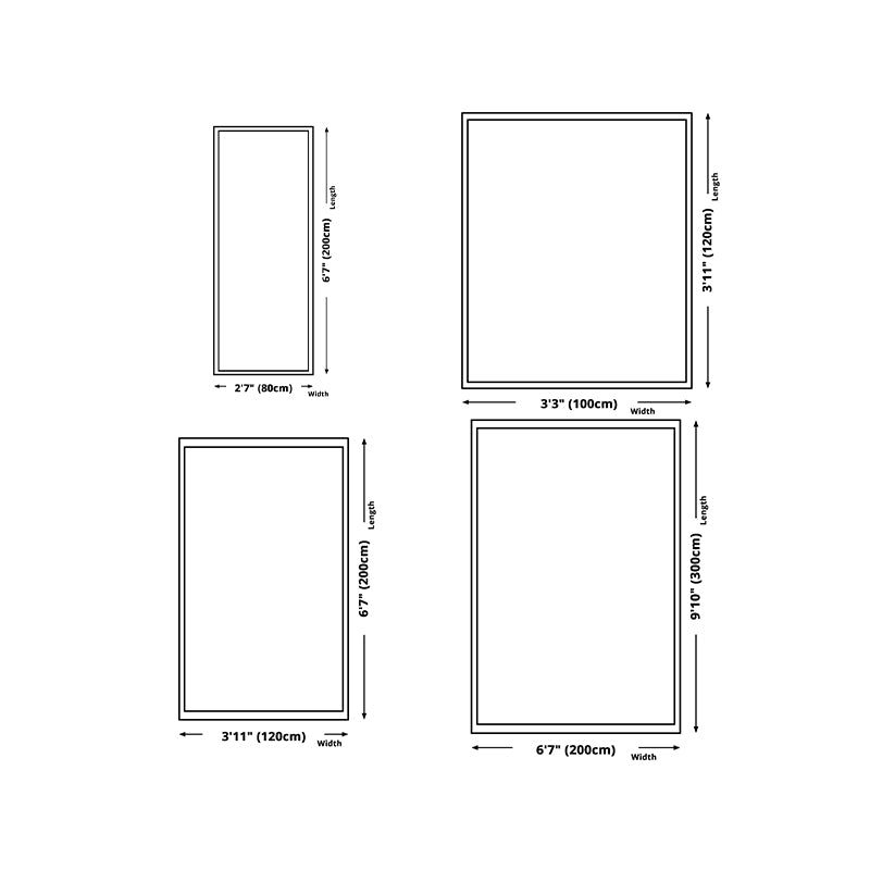 Creative Area Rug Abstract Pattern Carpet Polyester Stain Resistant Rug for Living Room