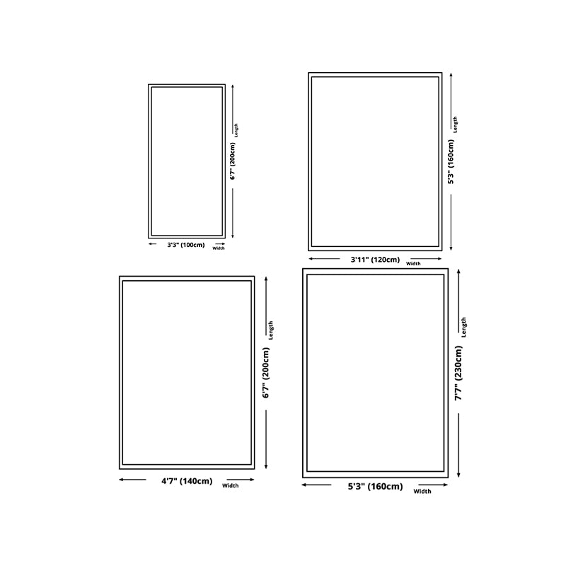 Dark Orange Bohemia Carpet Polyester Graphic Area Carpet Washable Carpet for Sitting Room