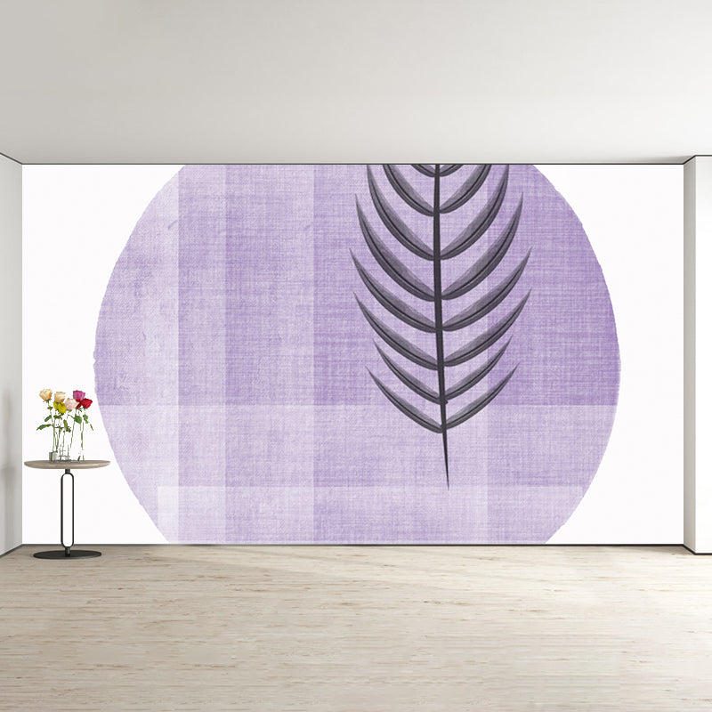 Modern Illustration Mural Wallpaper Plants Indoor Wall Mural