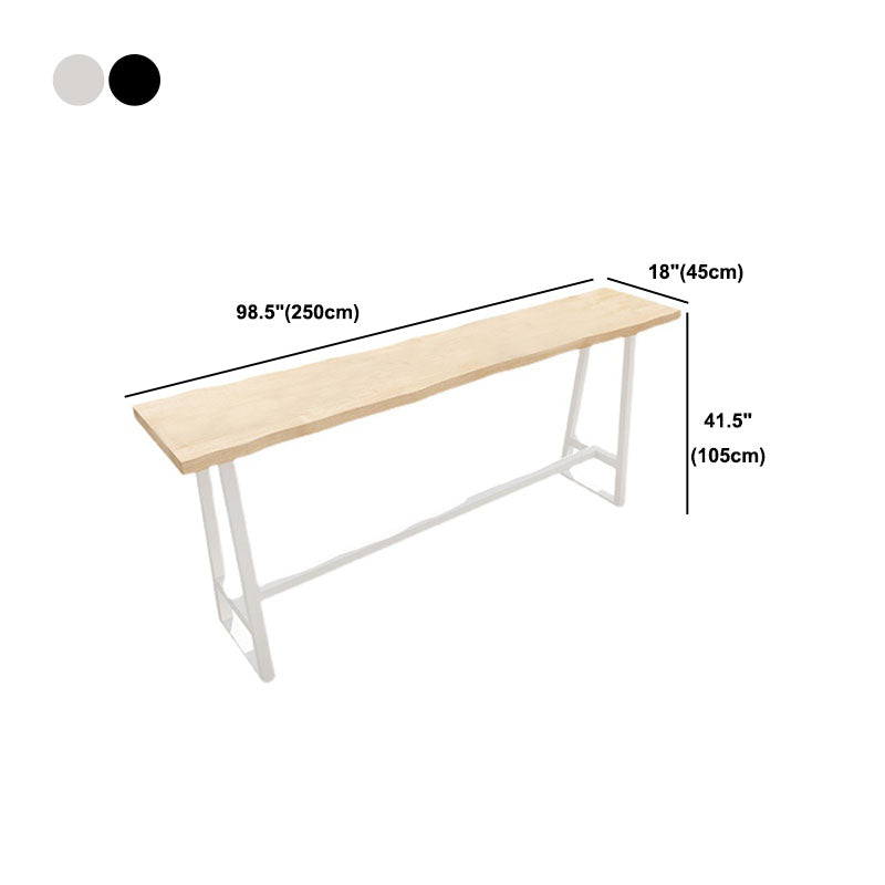Industrial Style Solid Wood Bar Table Rectangle Bar Dining Table with