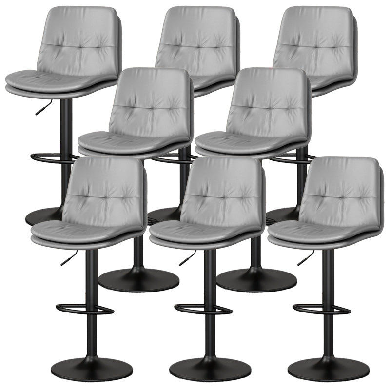 Nordic Style Bar Stool Liftable Counter Bar-stool with Metal Legs