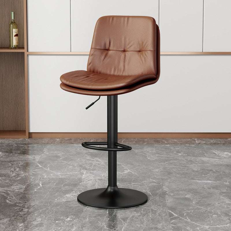 Nordic Style Bar Stool Liftable Counter Bar-stool with Metal Legs