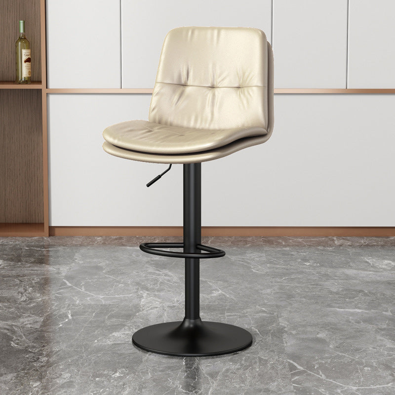 Nordic Style Bar Stool Liftable Counter Bar-stool with Metal Legs