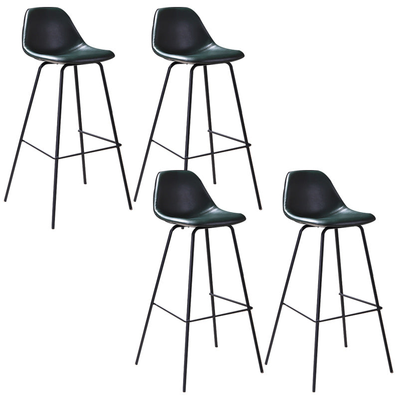 Contemporary Style Bar-stool Bucket Bar Stool with Metal Legs for Home