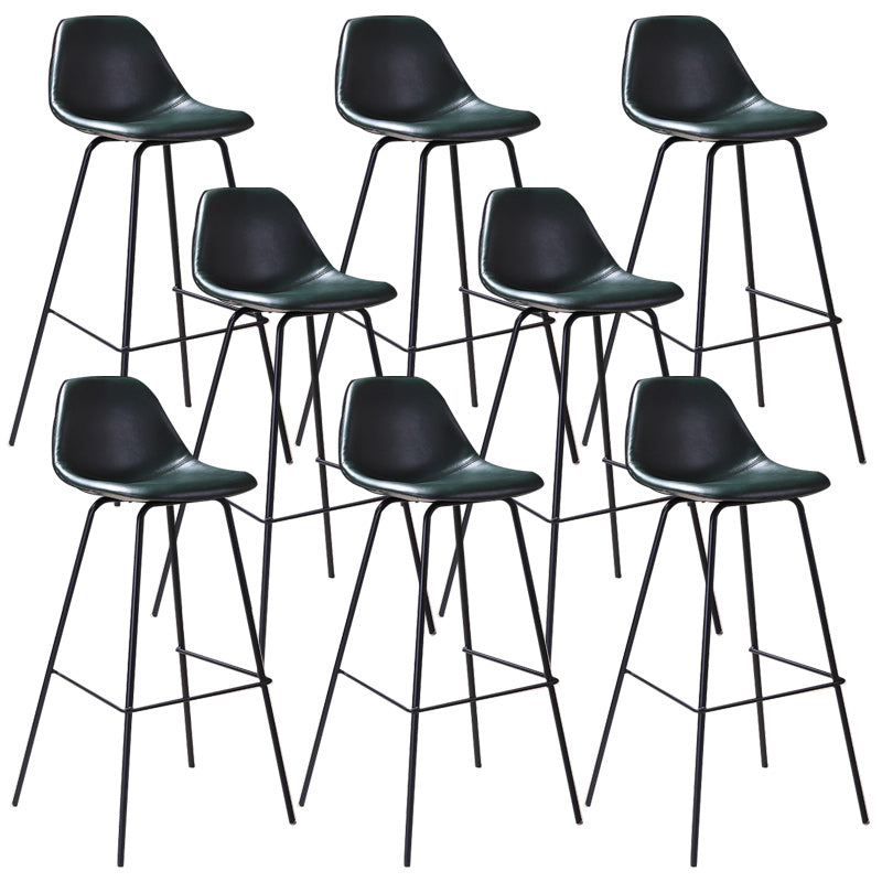 Contemporary Style Bar-stool Bucket Bar Stool with Metal Legs for Home
