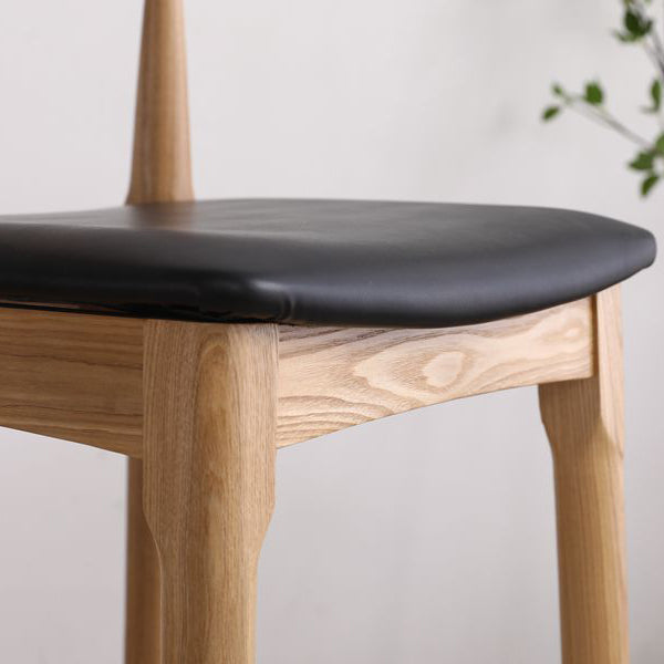 Modern Style Bar-stool Wooden Bar Stool with Wood Legs for Home