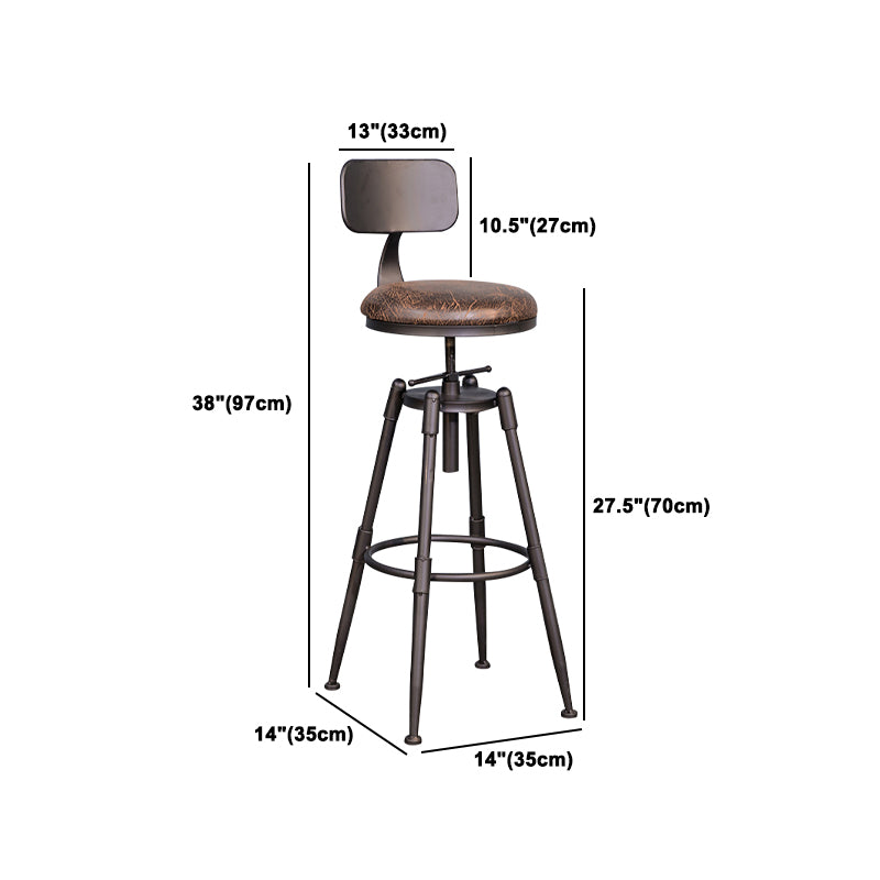 Industrial Solid Wood Bar Table Set 1/5/9 Pieces Counter Table with High Stools