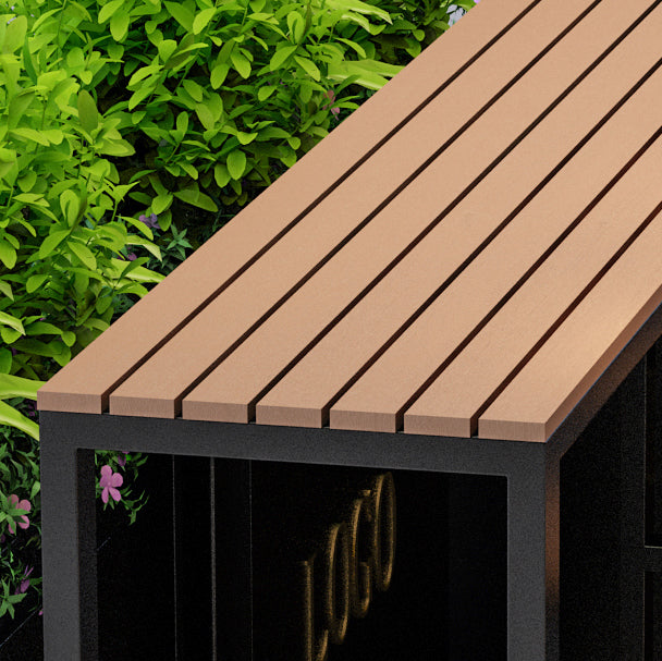 Modern Outdoor Table and Stool Set 1/5 Pieces Wood and Metal Rectangle Bistro Set