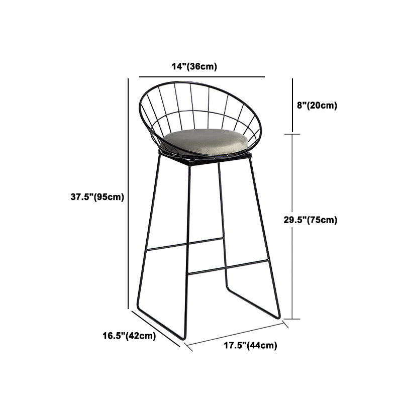 Modern 1/3 Pieces Bar Table Set Round Stone Counter Table with Backrest Stools
