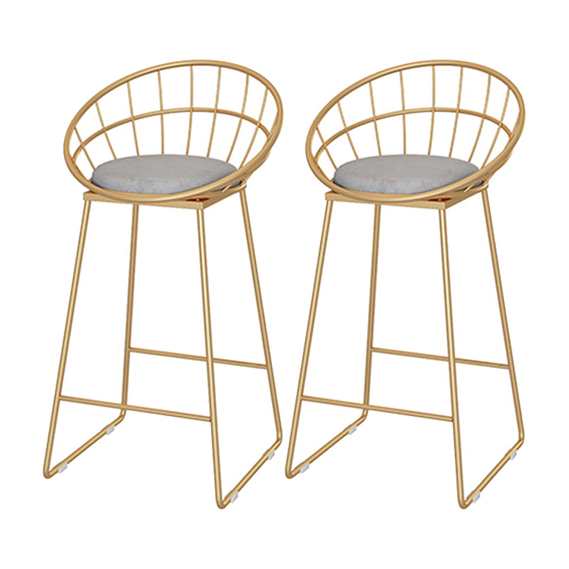 Glam White and Gold Table and Stool Set 1/2/3 Pieces Storage Counter Height Set