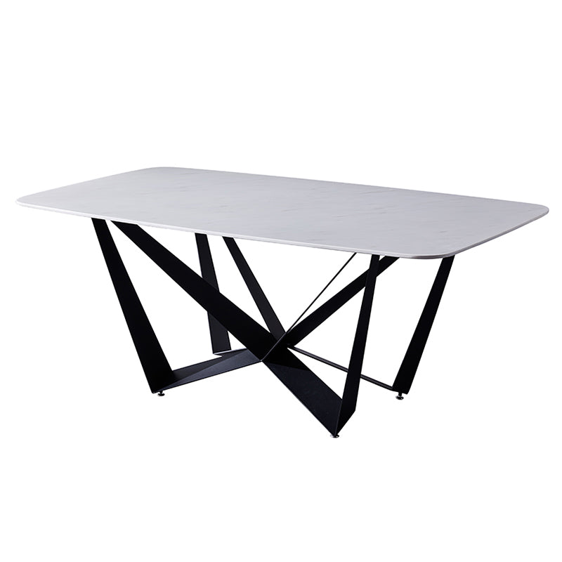 Modern Dining Set 1/4/5/7 Pcs Rectangle Dining Table with Wingback Chairs