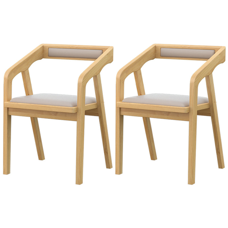 Contemporary Dining Set 1/4/5 Pcs Solid Wood Dining Table and Chairs