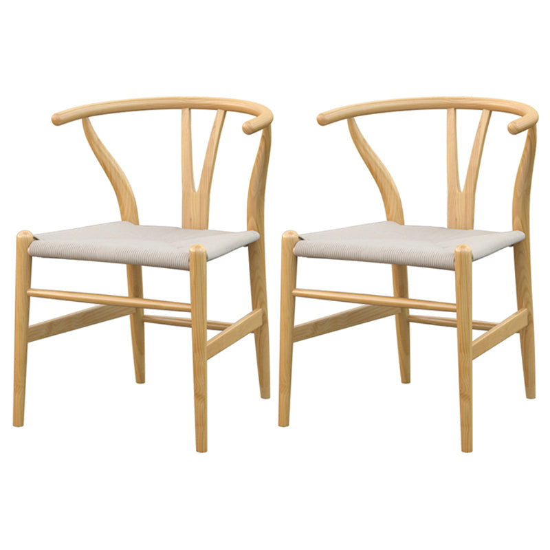 Contemporary Dining Set 1/4/5 Pcs Solid Wood Dining Table and Chairs