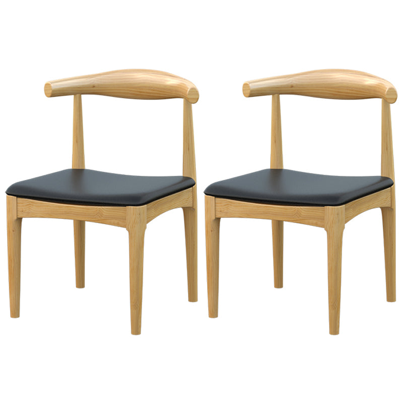 Contemporary Dining Set 1/4/5 Pcs Solid Wood Dining Table and Chairs