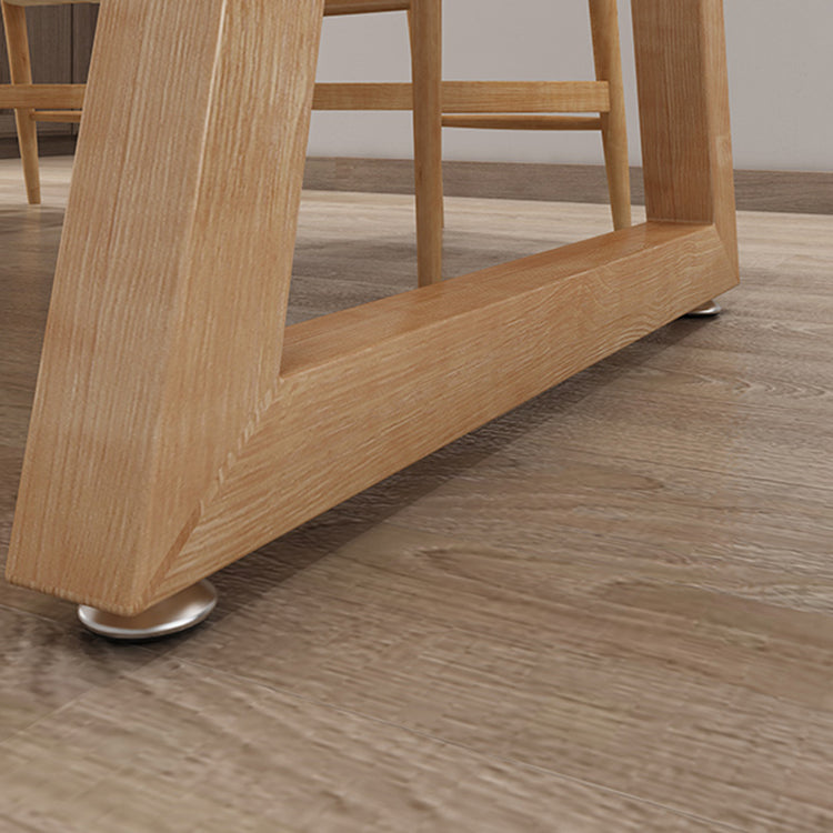 Contemporary Dining Set 1/4/5 Pcs Solid Wood Dining Table and Chairs