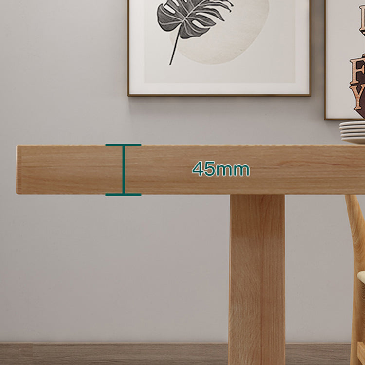 Contemporary Dining Set 1/4/5 Pcs Solid Wood Dining Table and Chairs