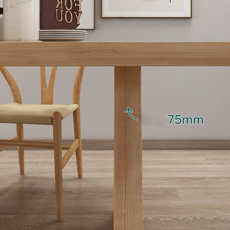 Contemporary Dining Set 1/4/5 Pcs Solid Wood Dining Table and Chairs