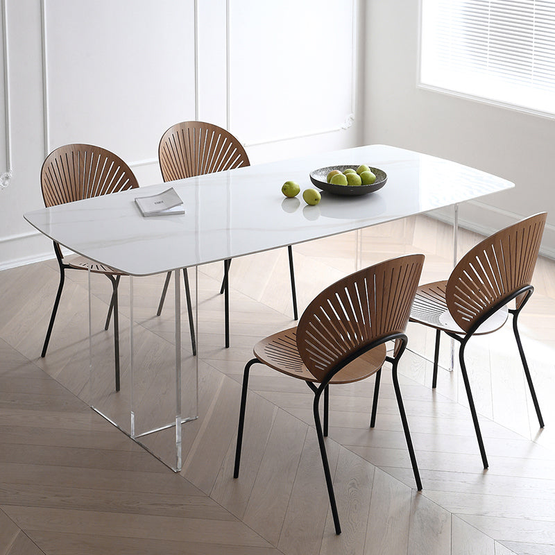 Modern Kitchen Stone Furniture Set 1/4/5 Pcs Dining Table Set with 4 Chairs