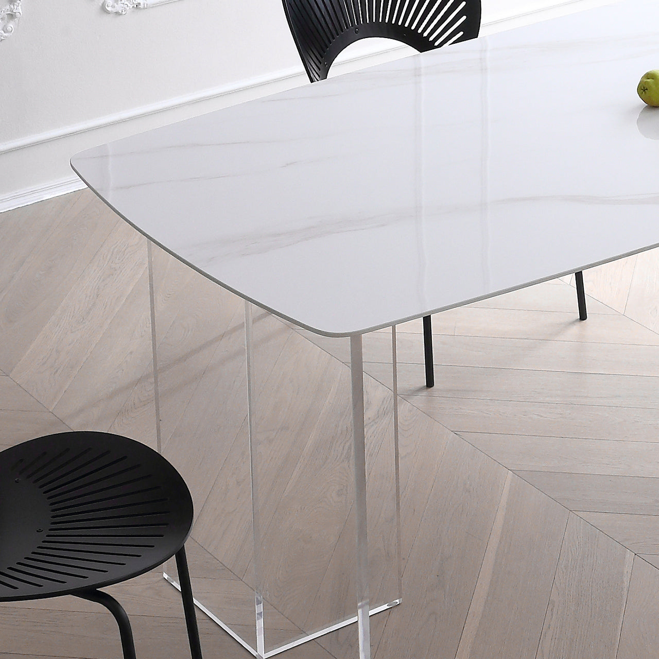 Modern Kitchen Stone Furniture Set 1/4/5 Pcs Dining Table Set with 4 Chairs