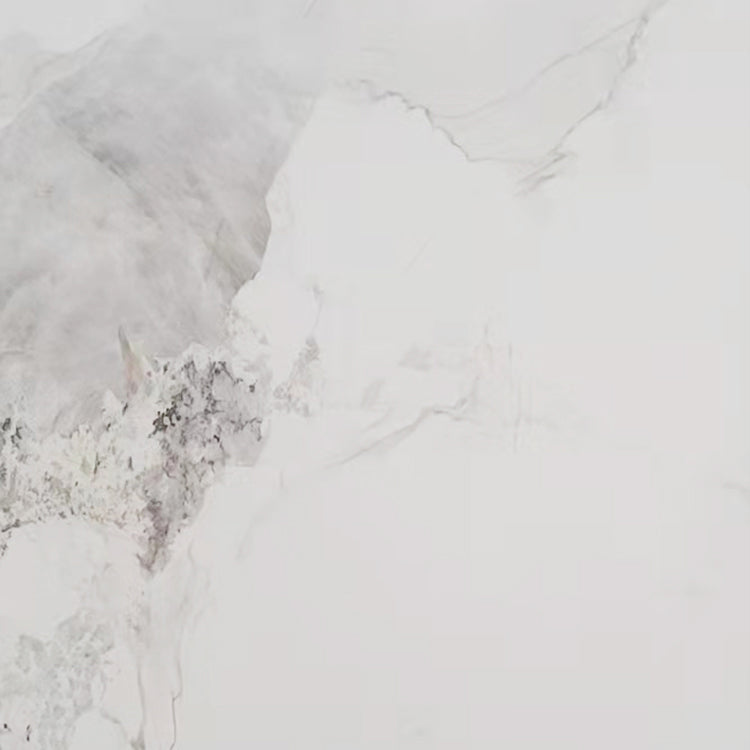 Free Form Stone Top Dining Table Solid Wood Base Dining Table for Kitchen