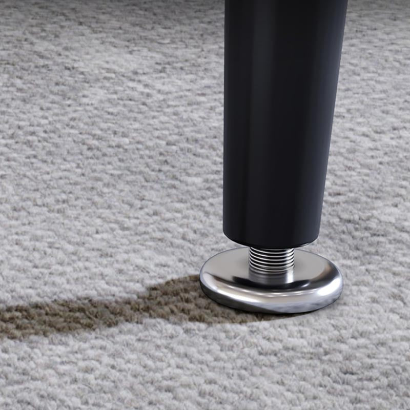 Rectangle Stone Industrial Table Standard Height Dining Table with 4 Legs