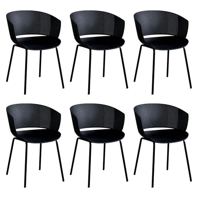 Modern Plastic Chair Parsons Chair in Matte Finish for Indoor