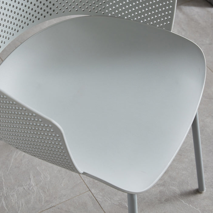 Modern Plastic Chair Parsons Chair in Matte Finish for Indoor