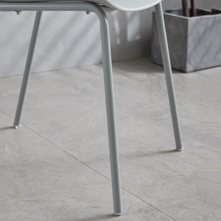 Modern Plastic Chair Parsons Chair in Matte Finish for Indoor
