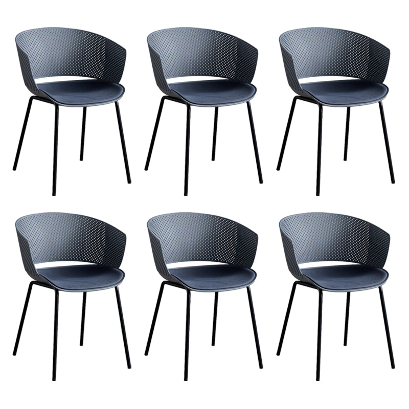 Modern Plastic Chair Parsons Chair in Matte Finish for Indoor