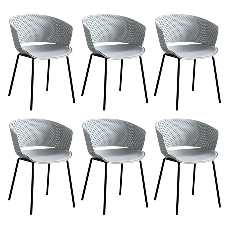 Modern Plastic Chair Parsons Chair in Matte Finish for Indoor