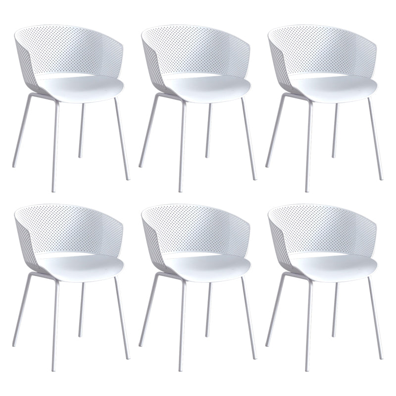 Modern Plastic Chair Parsons Chair in Matte Finish for Indoor