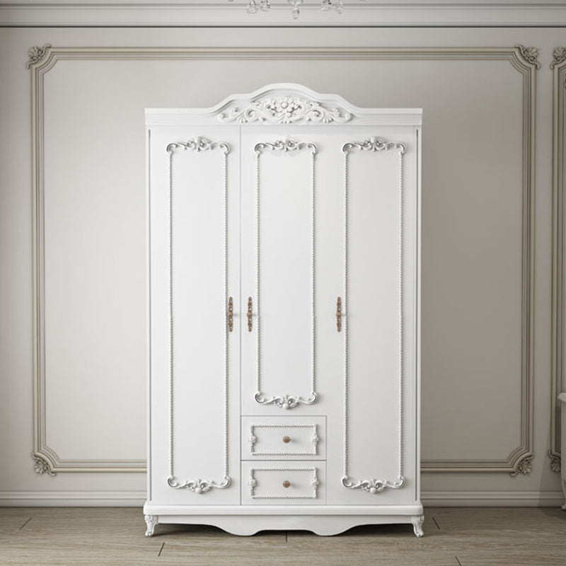 Bedroom Hinged Door Storage Cabinet Manufactured Wood French Country Cabinet with Drawers
