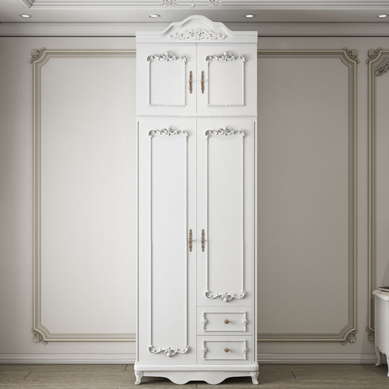 Bedroom Hinged Door Storage Cabinet Manufactured Wood French Country Cabinet with Drawers